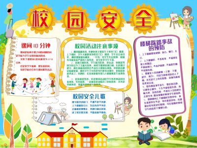 校园安全手抄报（3）